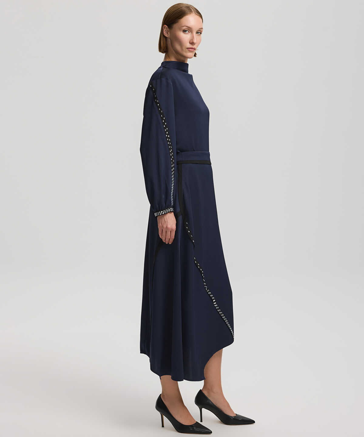 Midi Skirt With Rhinestones