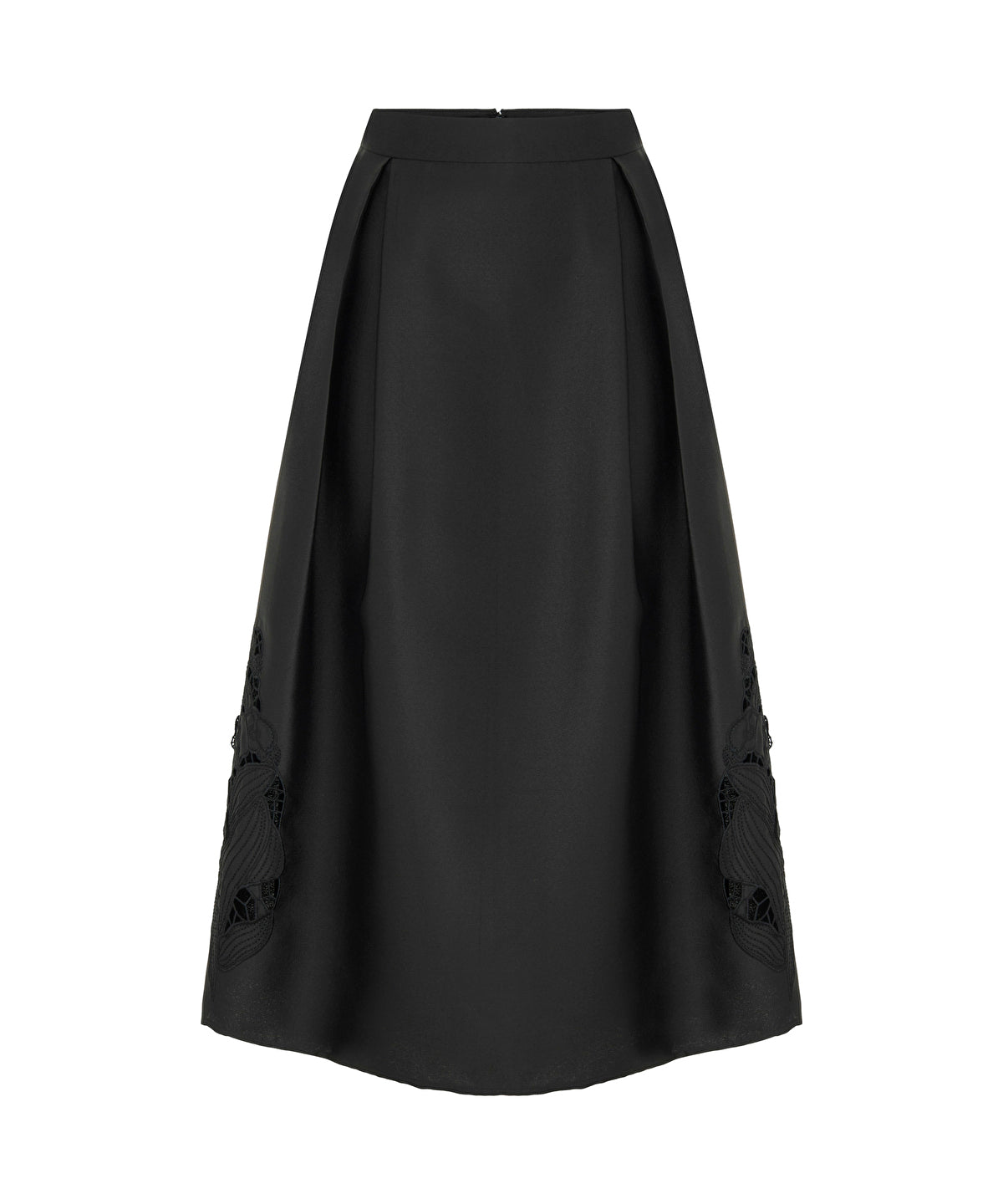 Zoomed Embroidered A-Line Skirt