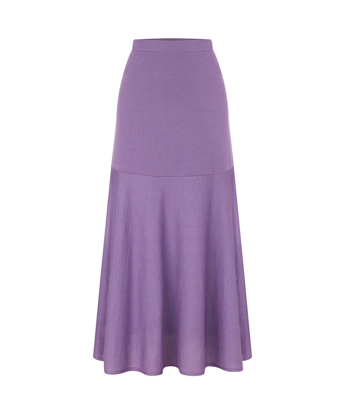 Zoomed Long Knit Skirt