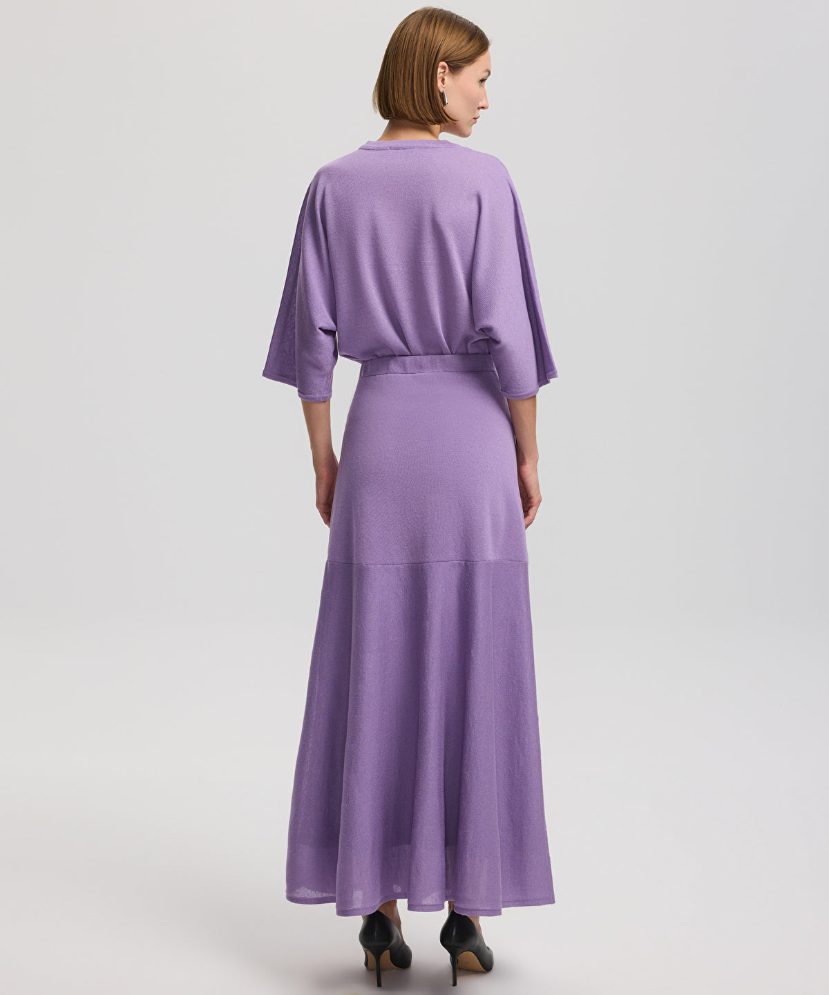 Zoomed Long Knit Skirt
