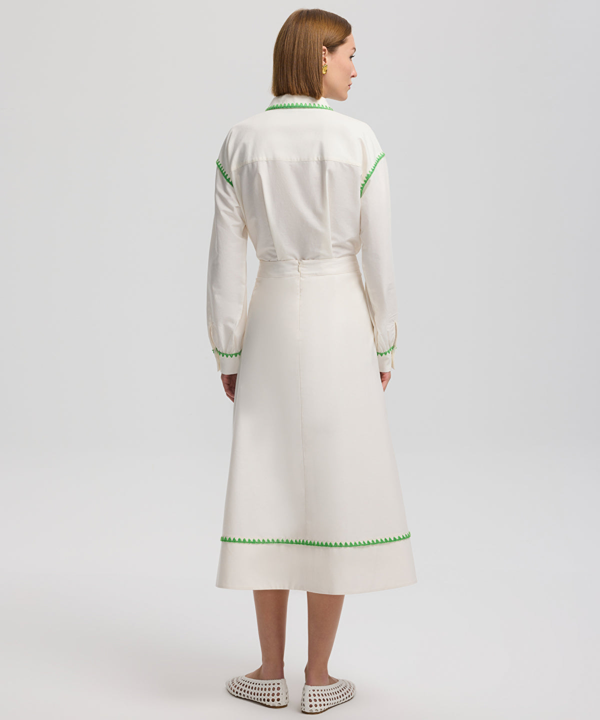 Zoomed Embroidered Skirt
