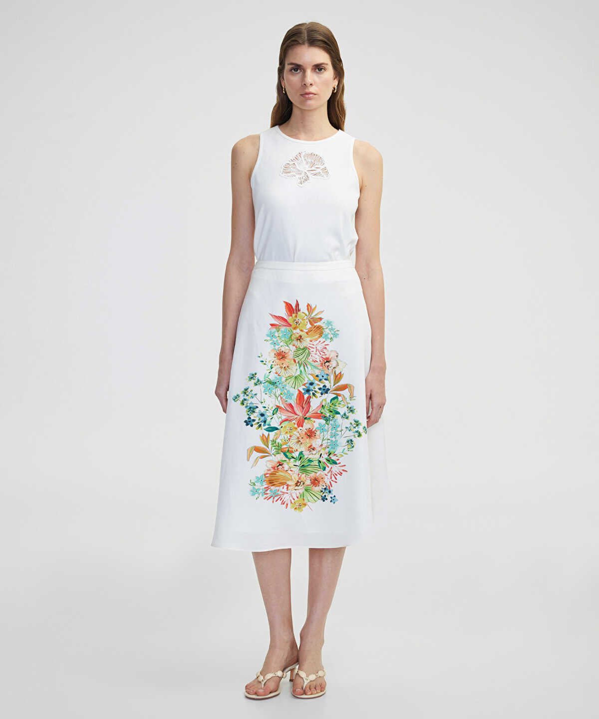 Floral Print Skirt
