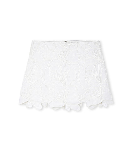 Embroidered Mini Skirt