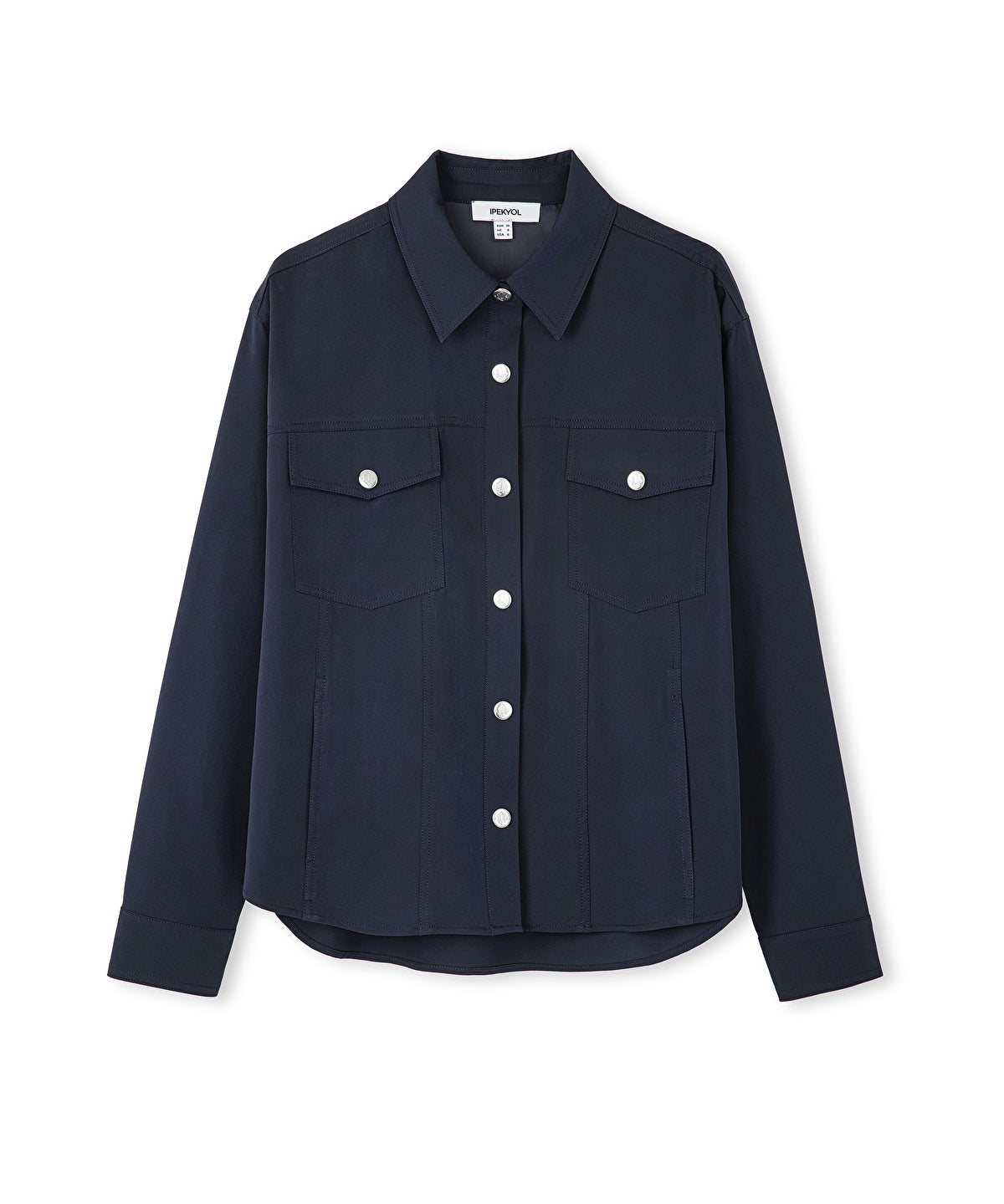 Jacket with snap buttons