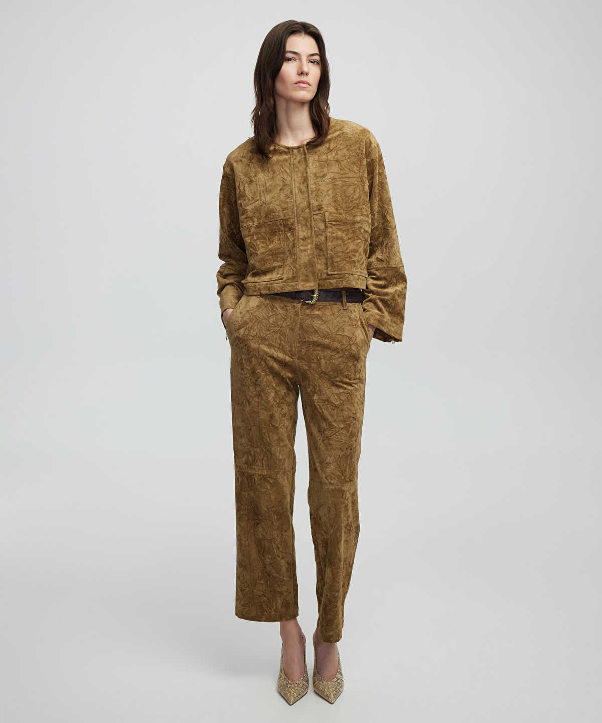 Faux Suede Jacket