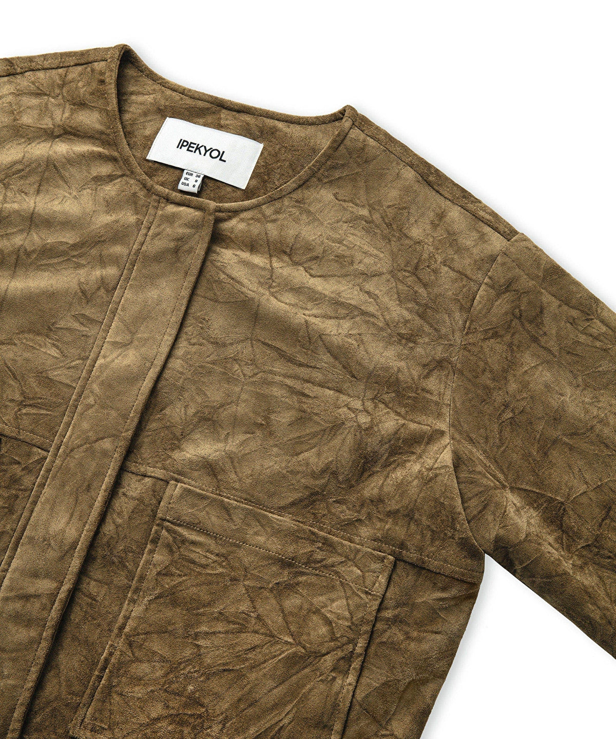 Zoomed Faux Suede Jacket