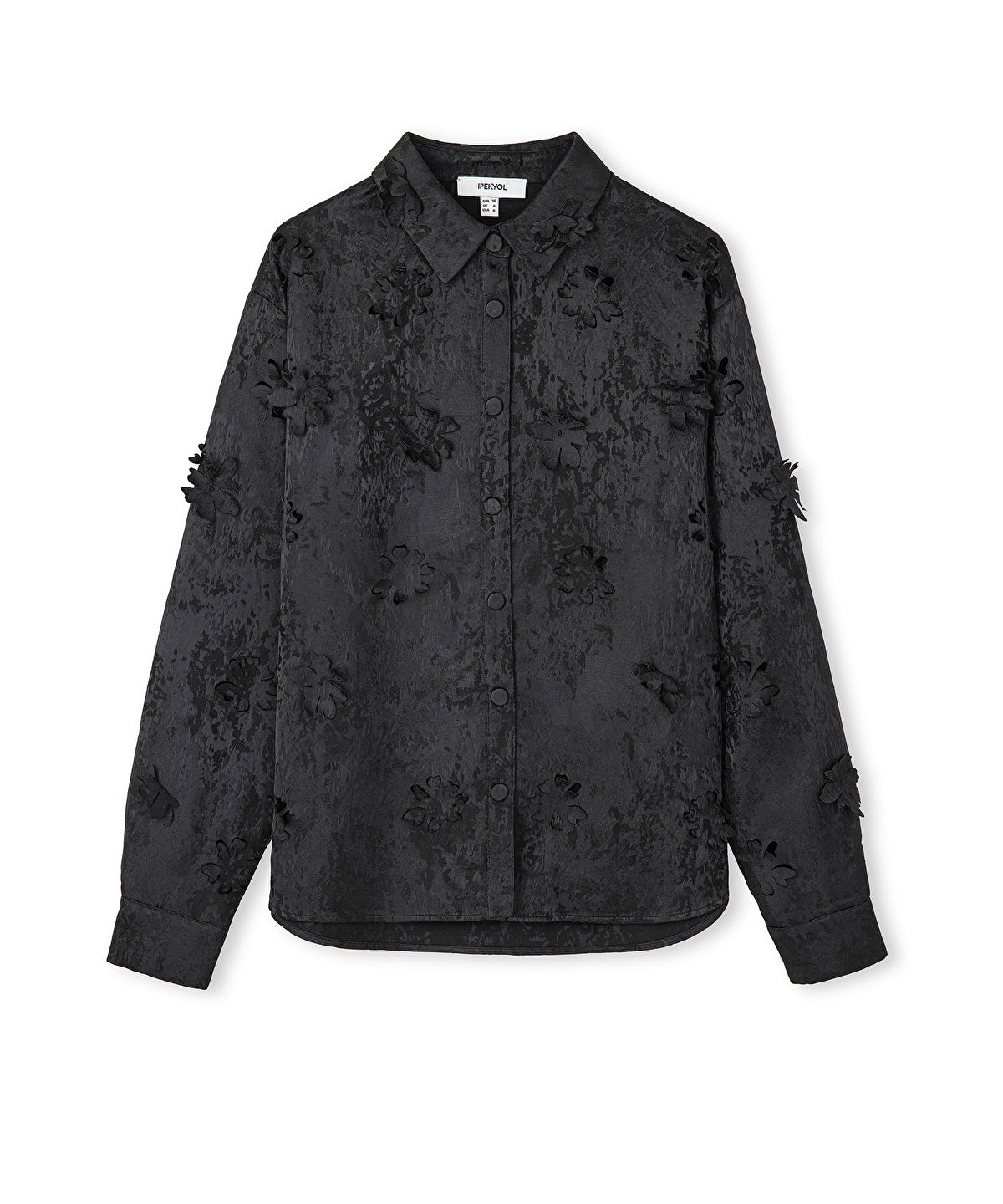 Zoomed Floral Applique Jacket