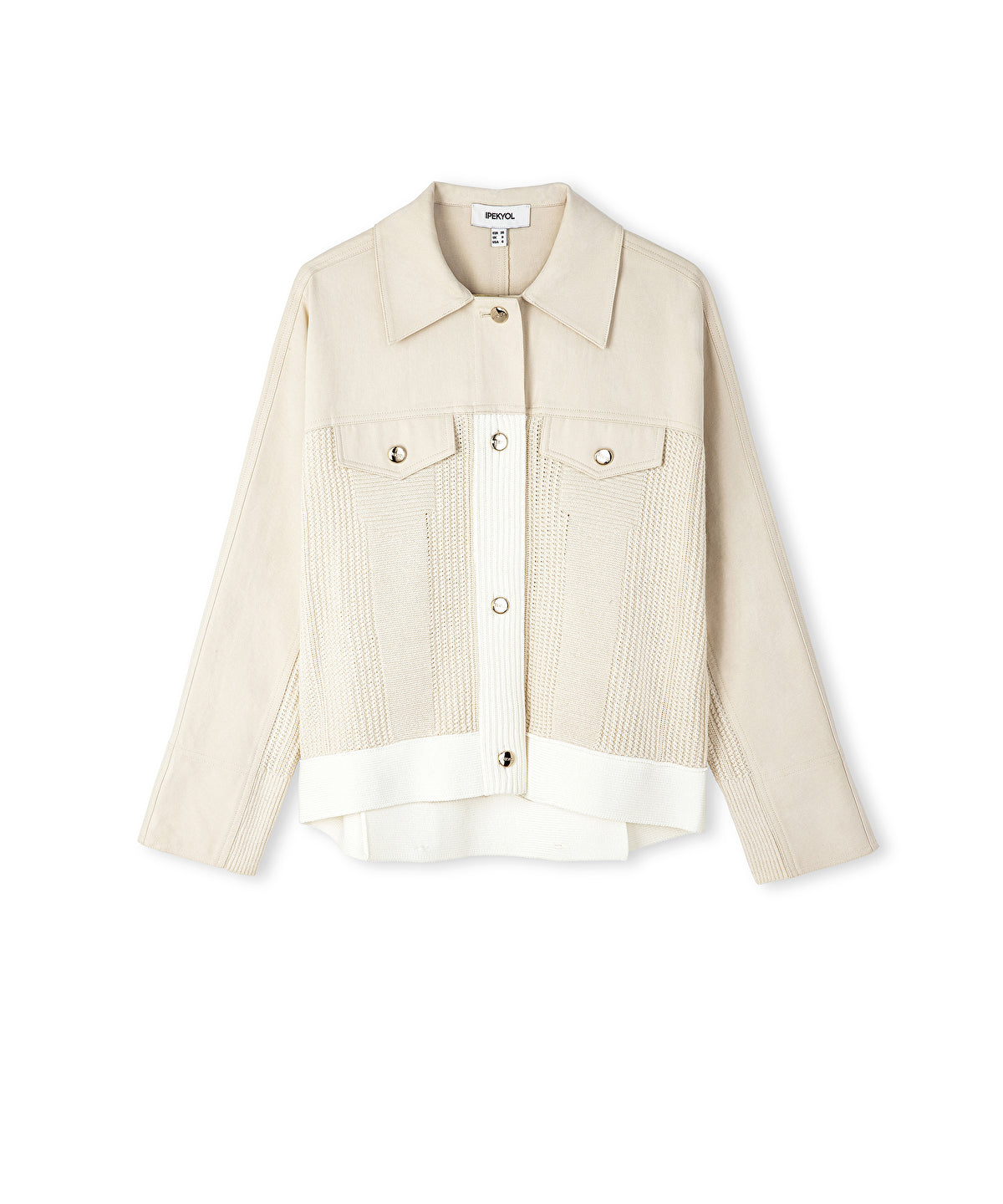 Zoomed Contrast Textured Jacket