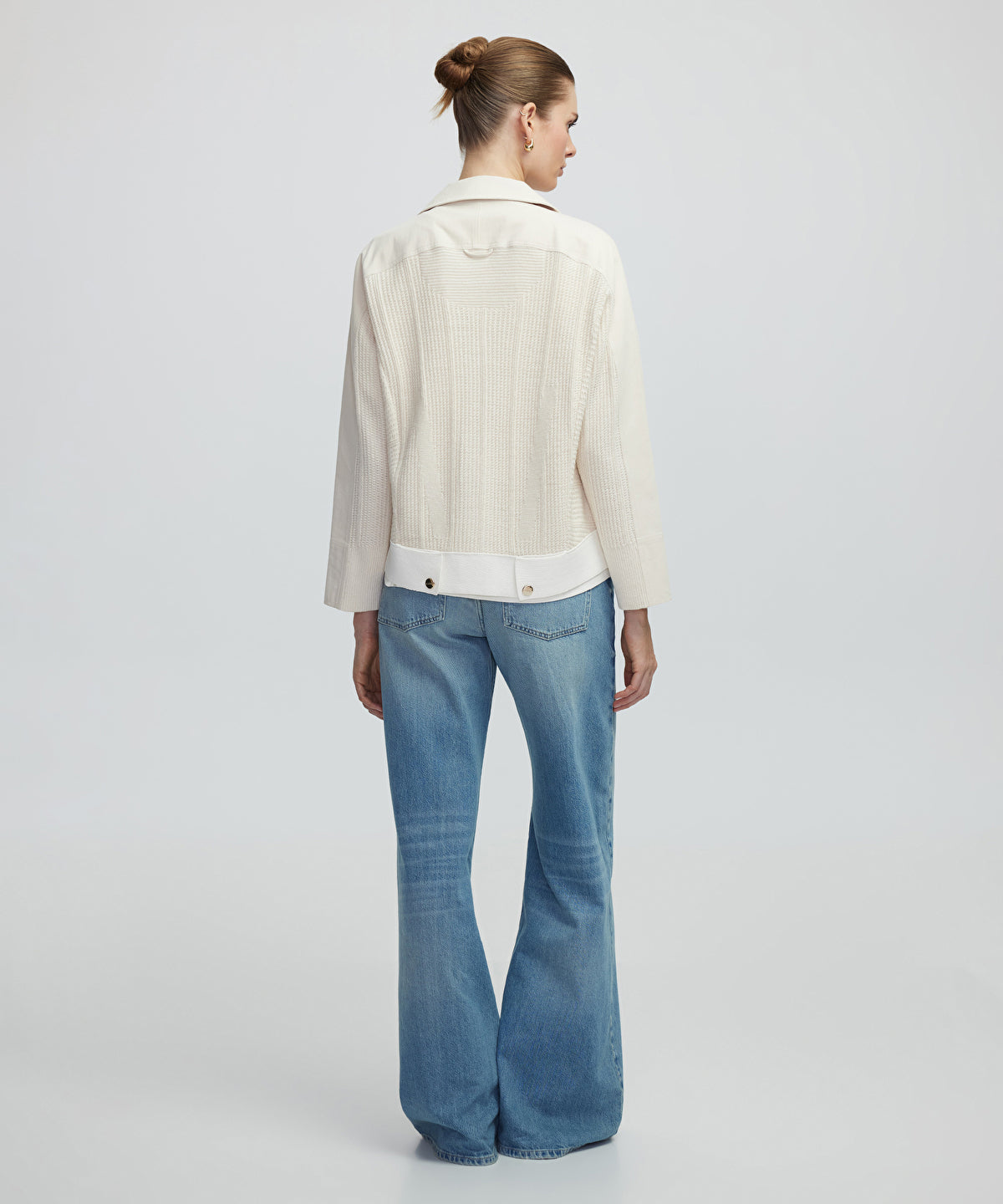 Zoomed Contrast Textured Jacket