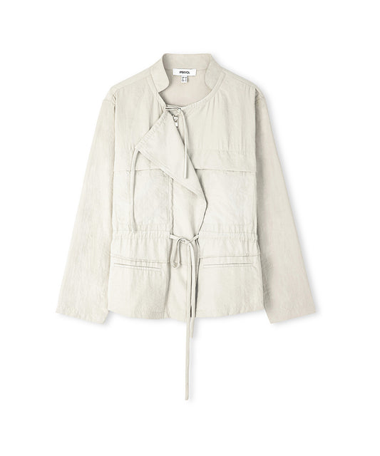 Adjustable Waist Unlined Jacket