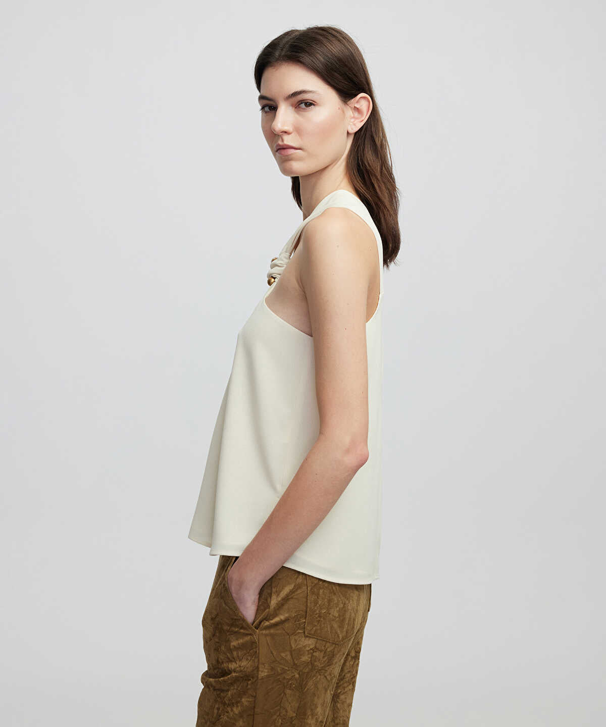 Blouse With Metal Accessories