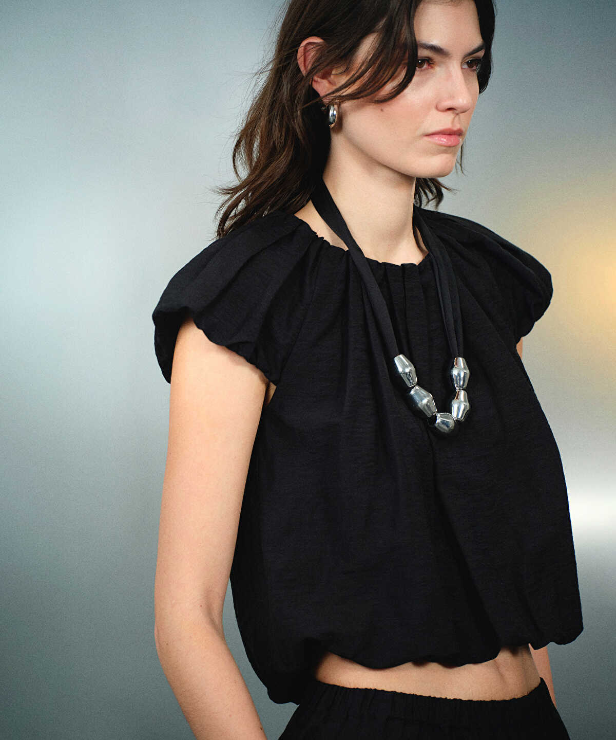 Balloon Sleeve Blouse