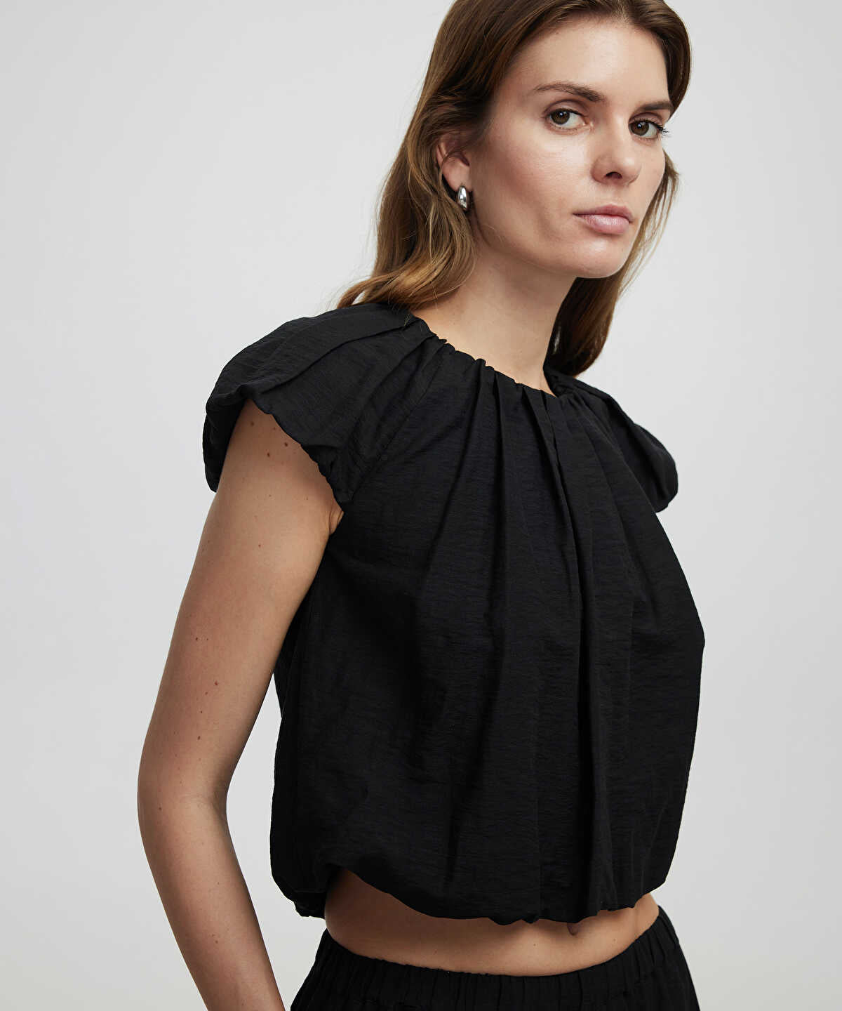 Balloon Sleeve Blouse