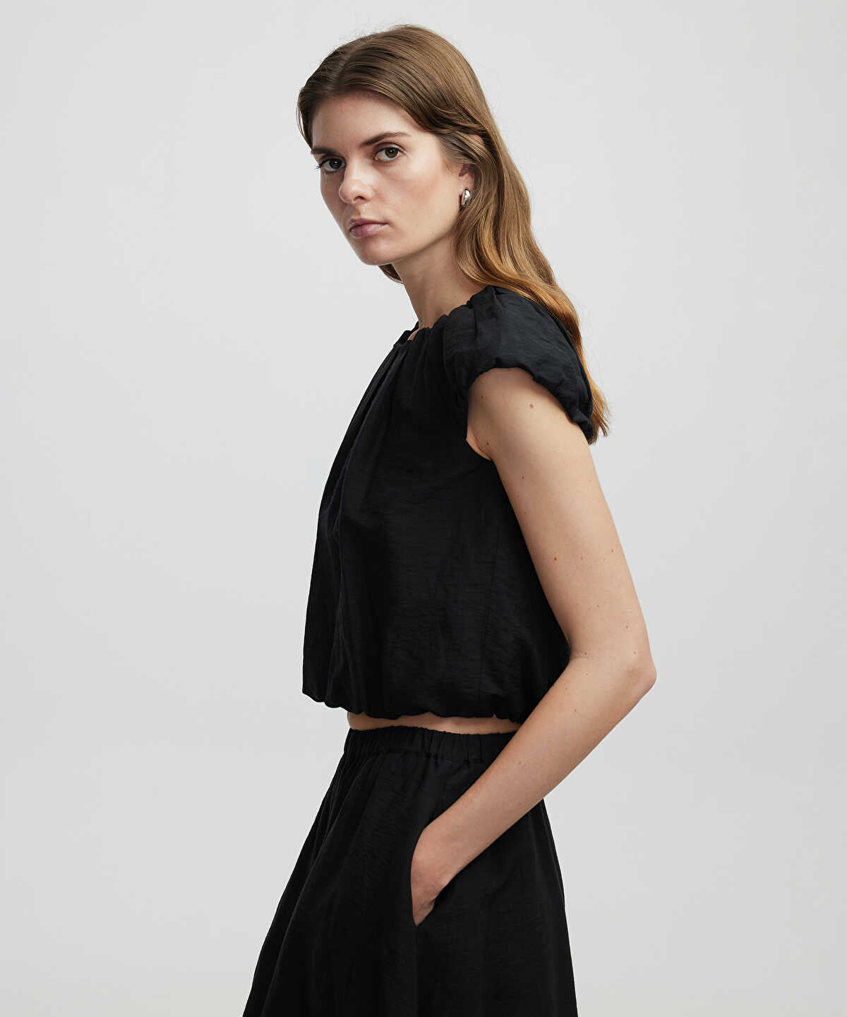 Balloon Sleeve Blouse