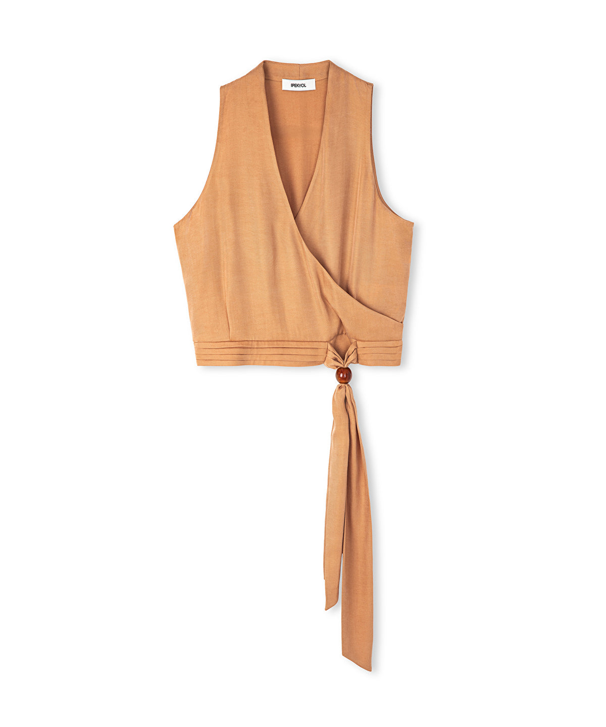 Zoomed Draped Double-Breasted Blouse