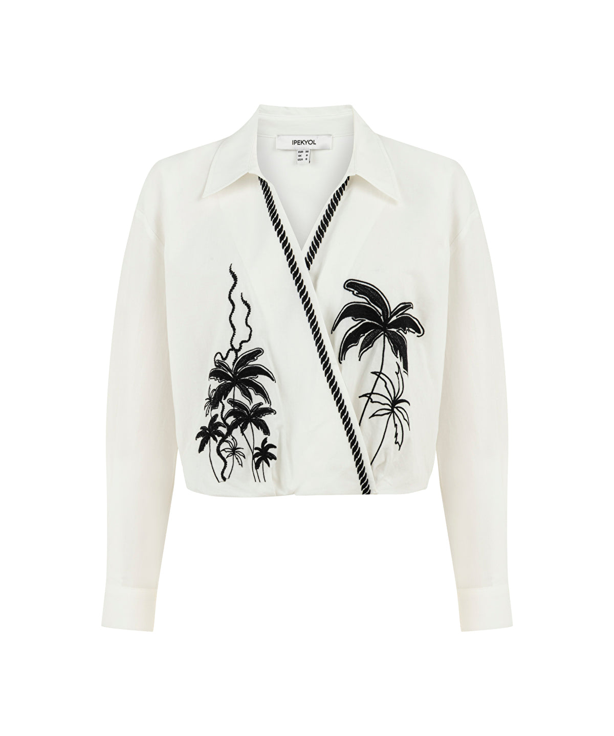 Zoomed Double Breasted Embroidered Blouse 