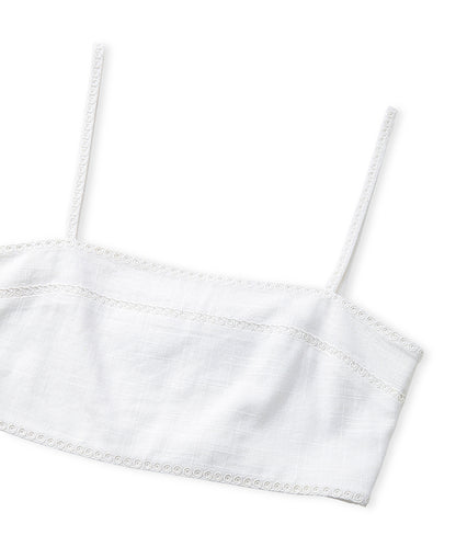Embroidered Crop Top