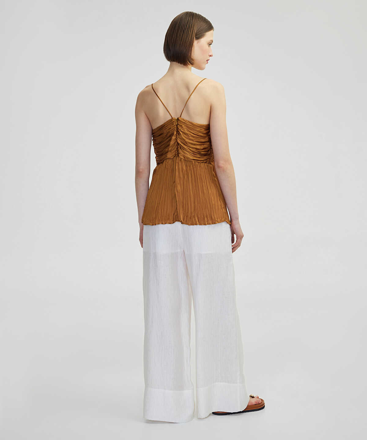 Crinkle-Effect Top