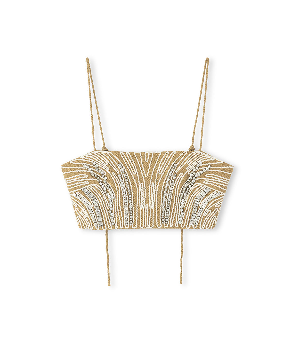 Embroidered Rhinestone Top
