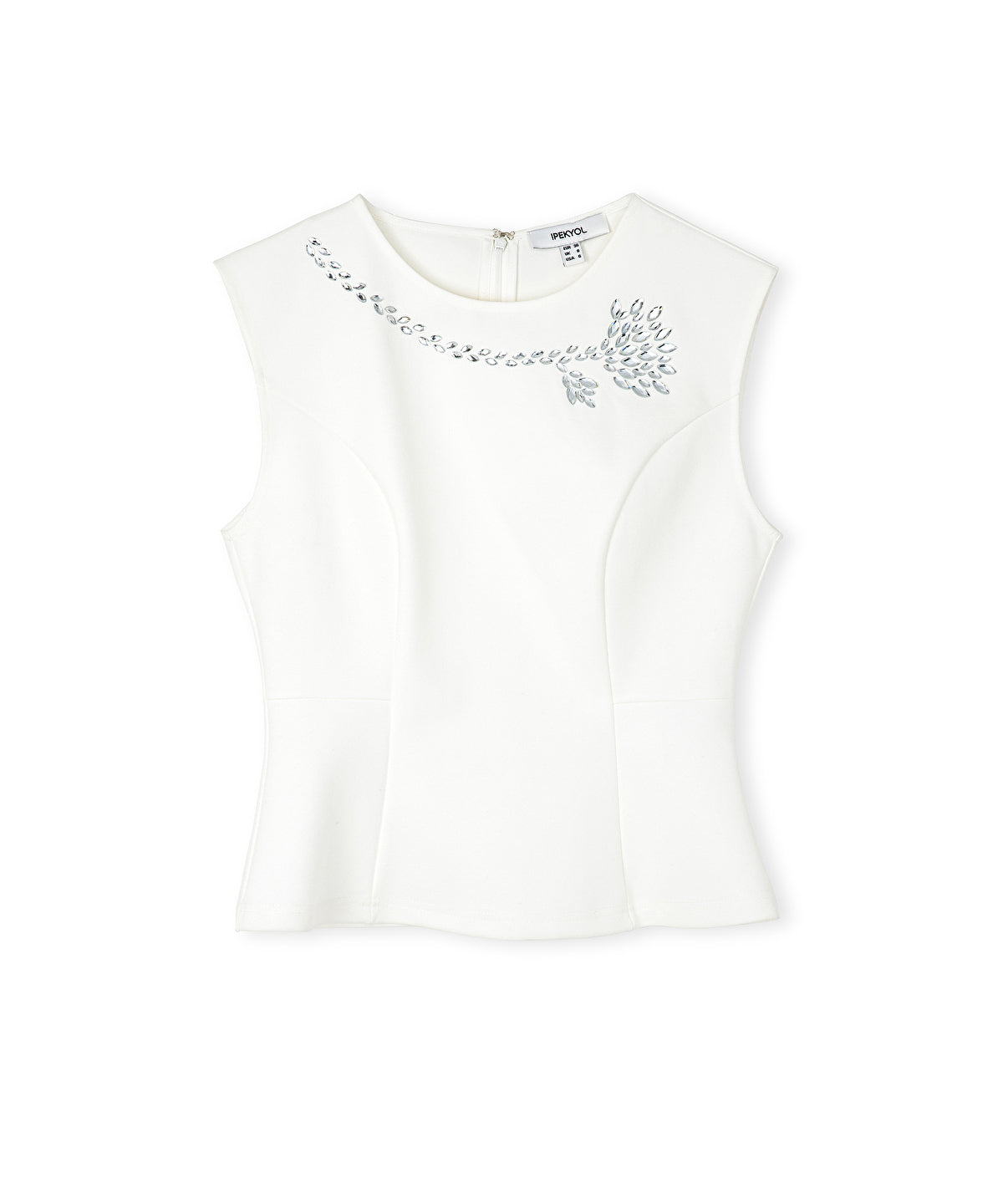 Zoomed Rhinestone Blouse