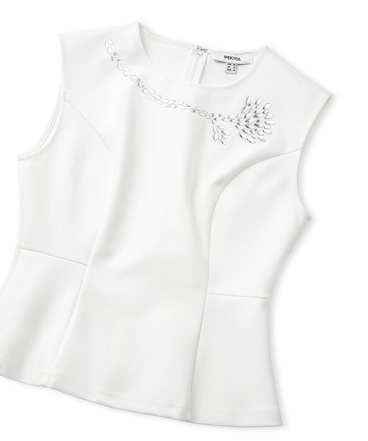 Zoomed Rhinestone Blouse