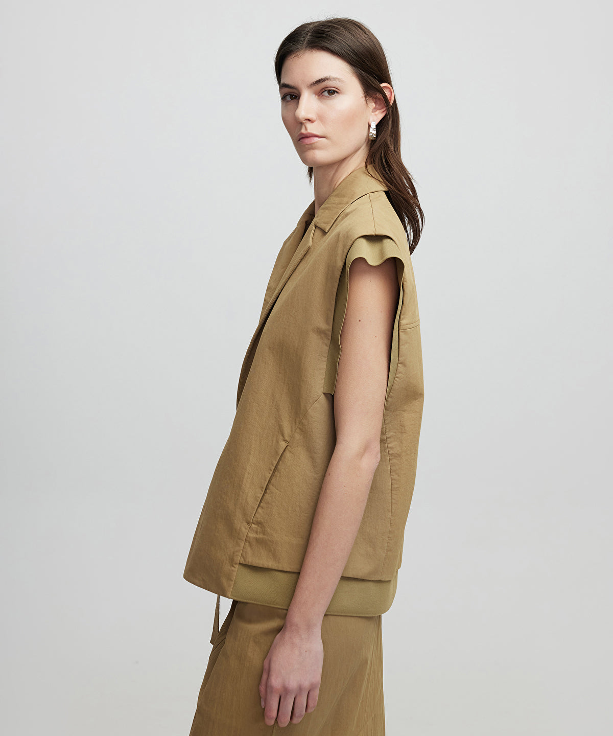 Zoomed Belted Vest