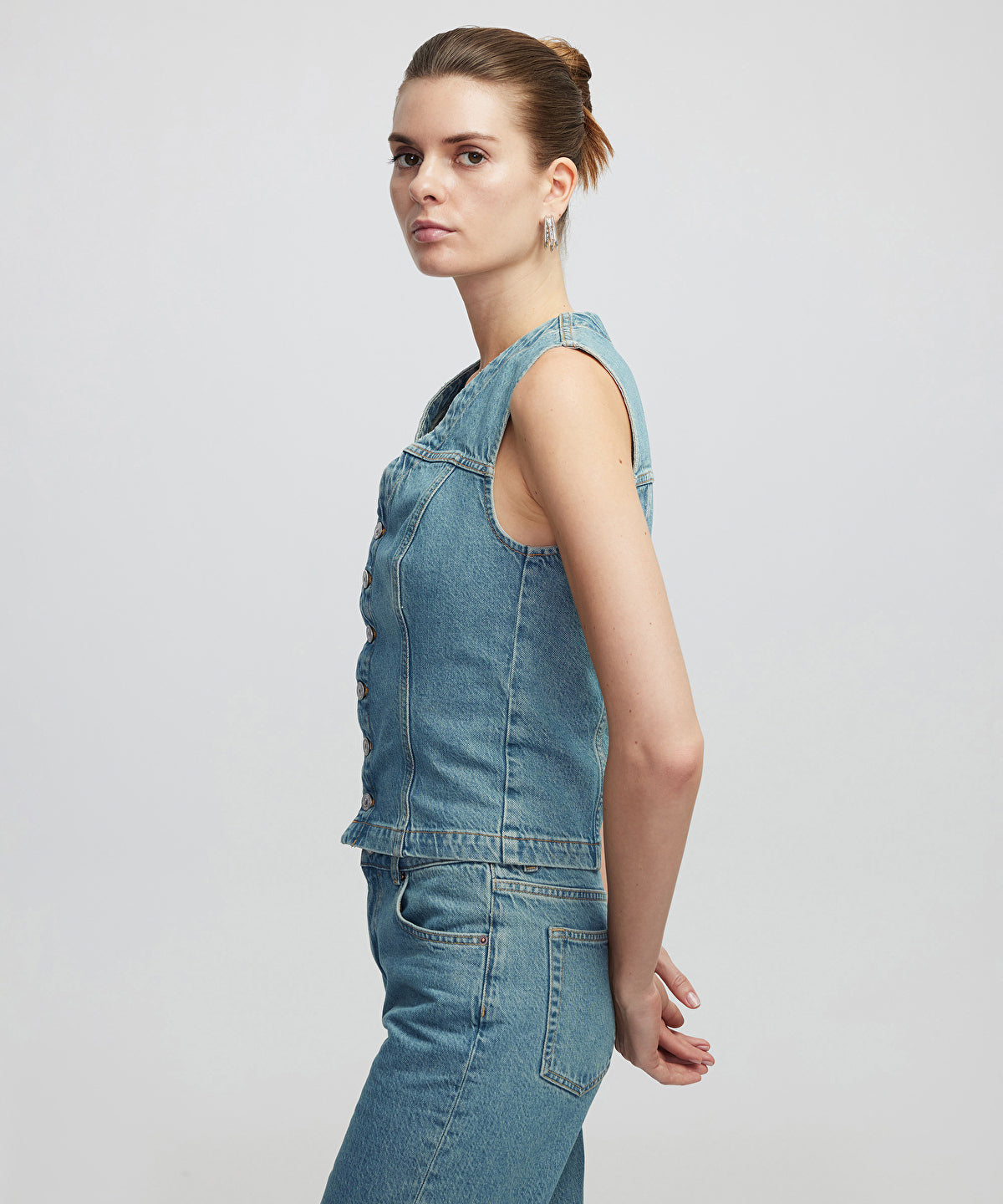 Zoomed Denim Vest