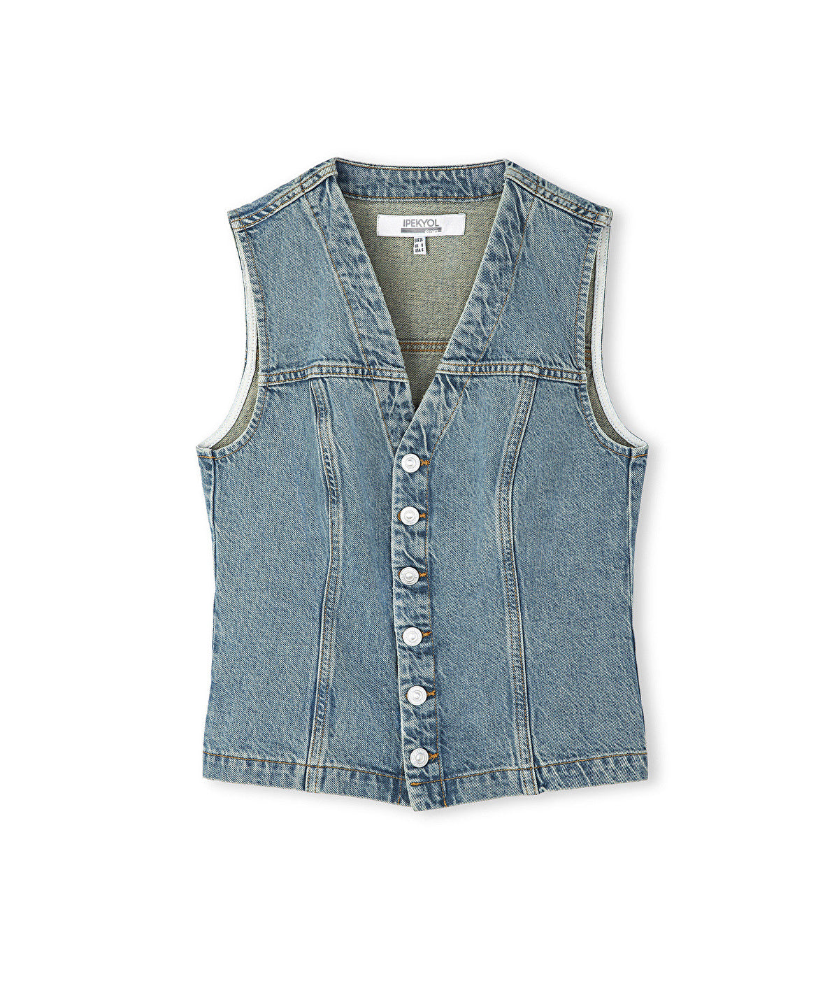 Zoomed Denim Vest