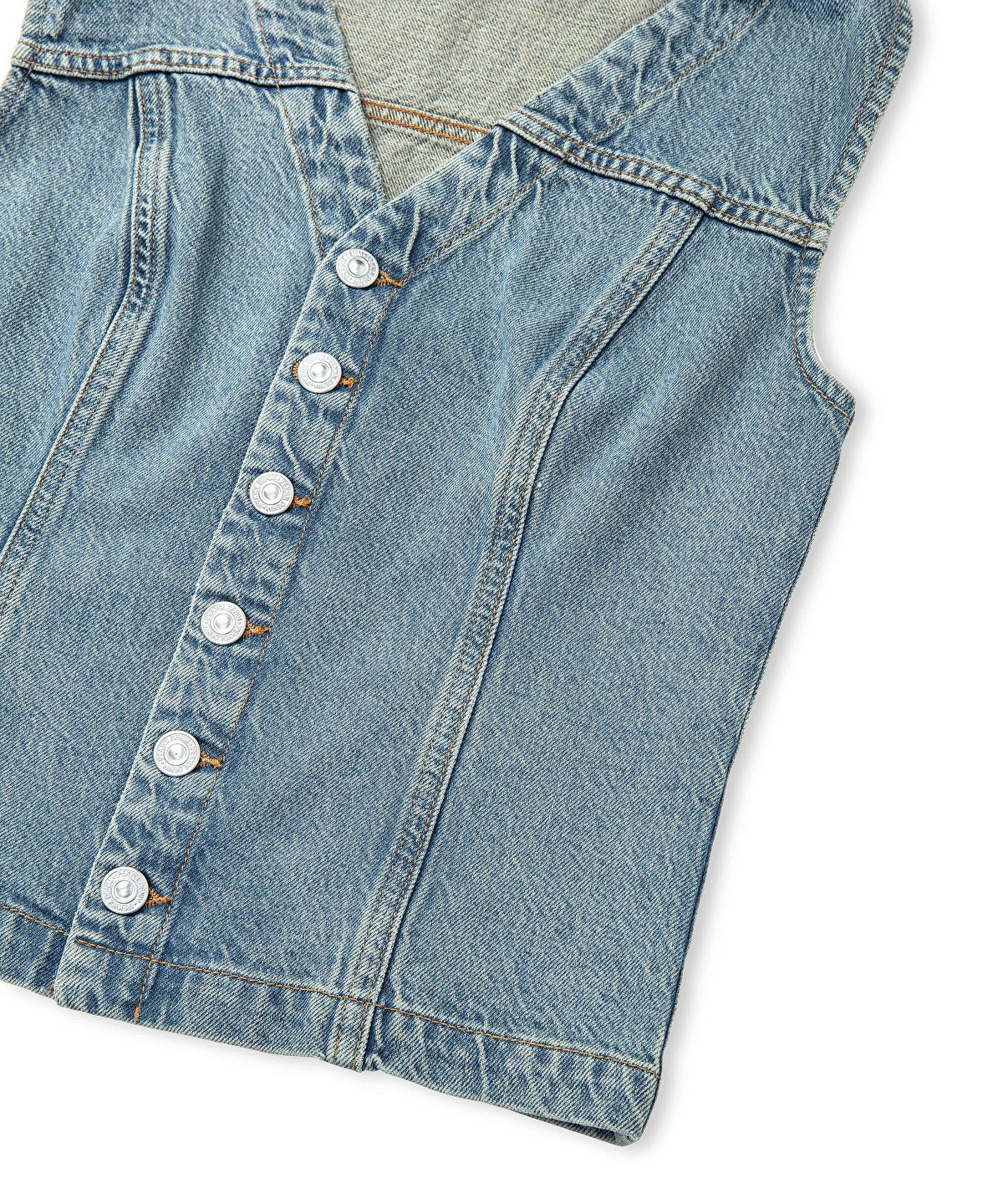 Zoomed Denim Vest