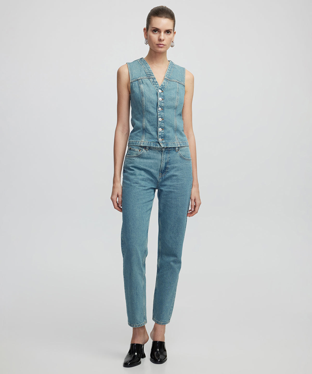 Zoomed Denim Vest