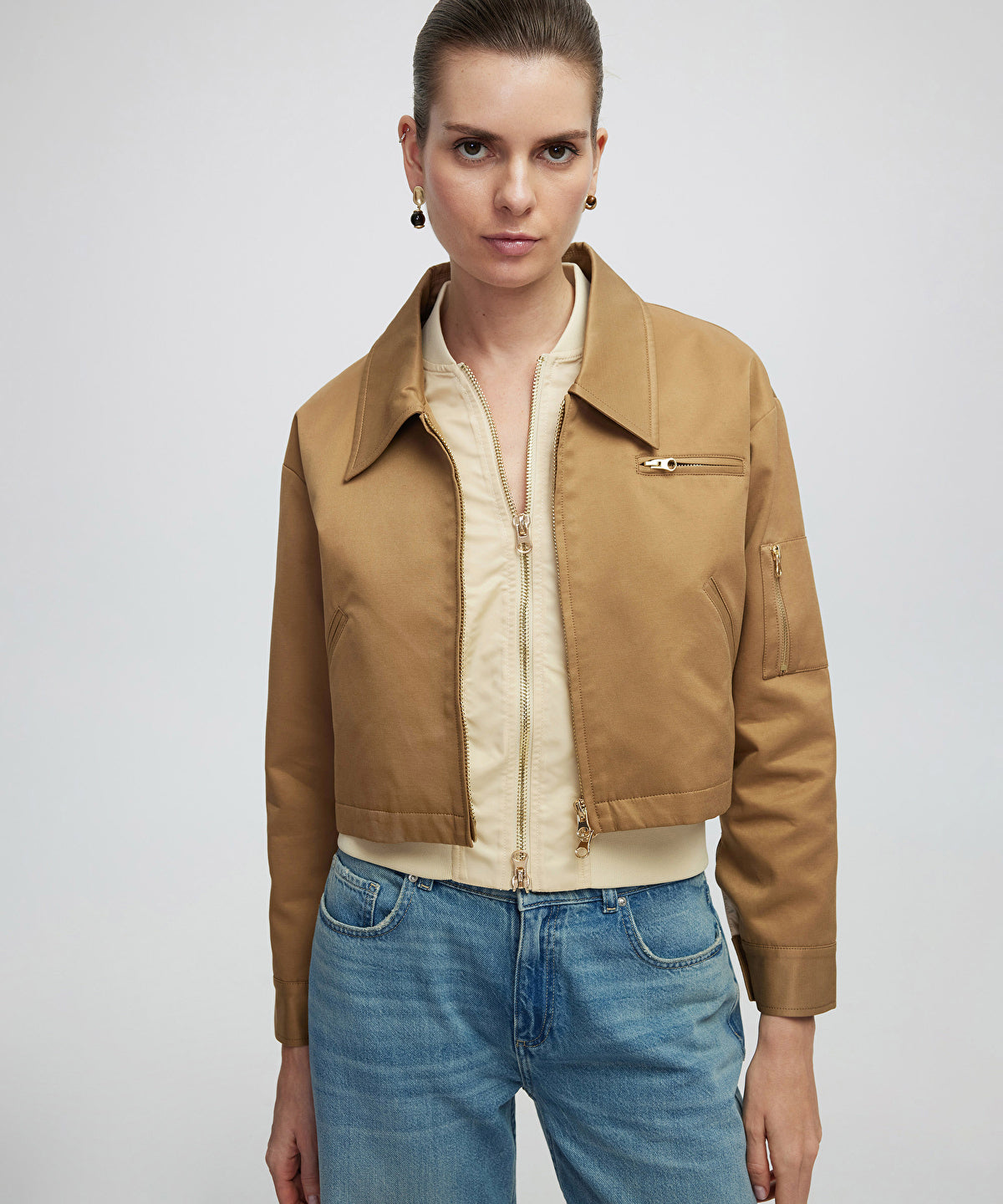 Zoomed Double Layer Coat