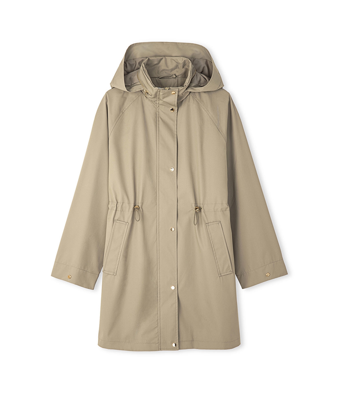 Zoomed Concealed Hood Coat