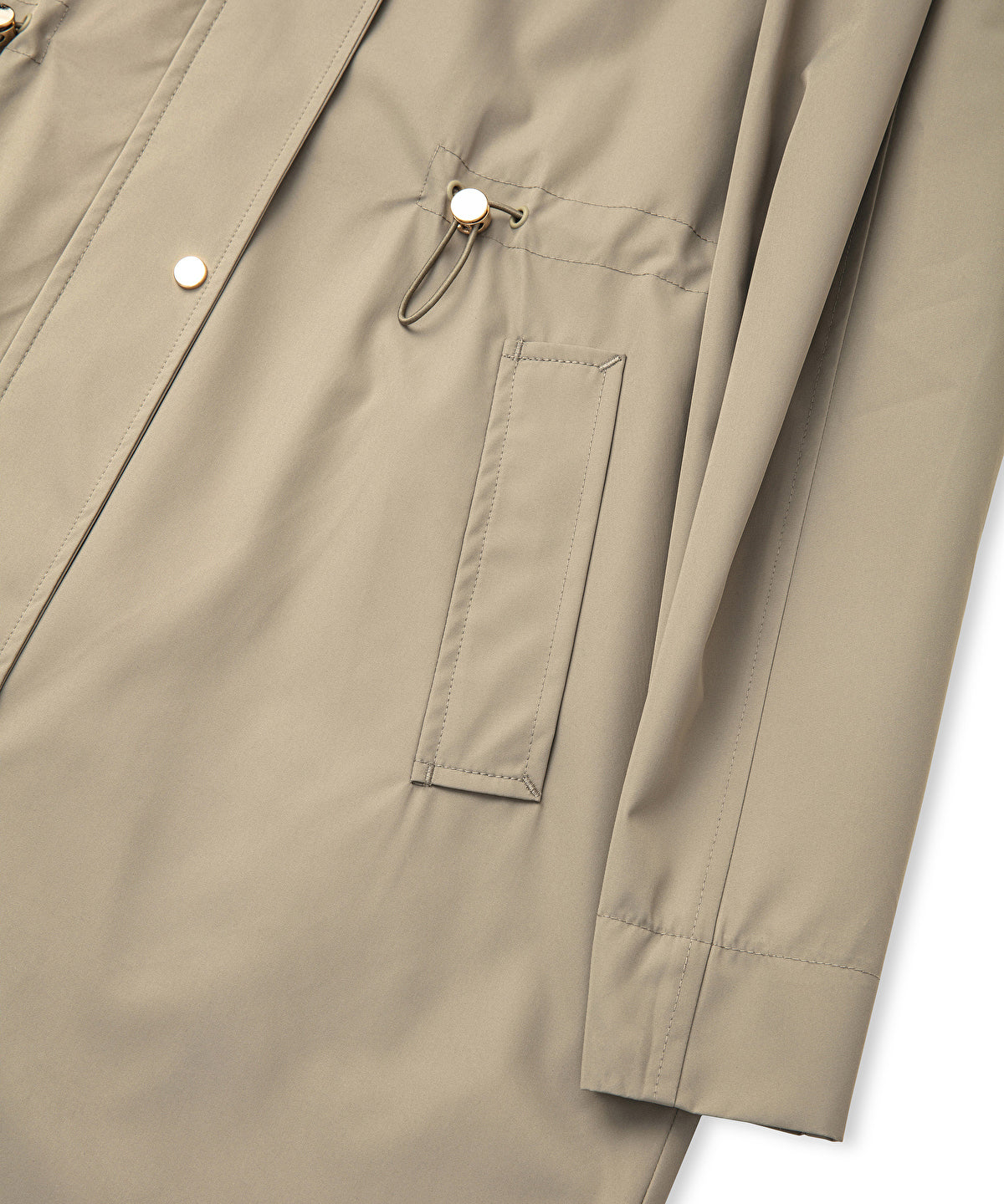 Zoomed Concealed Hood Coat