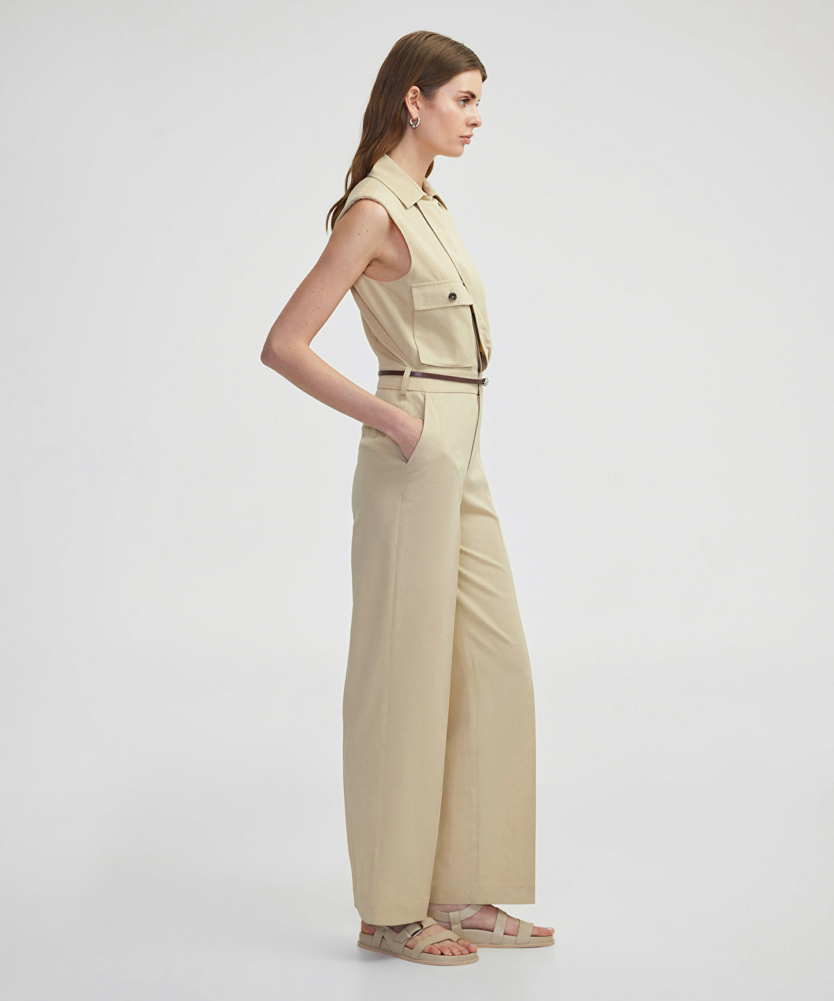 Zoomed Belted Jumpsuit