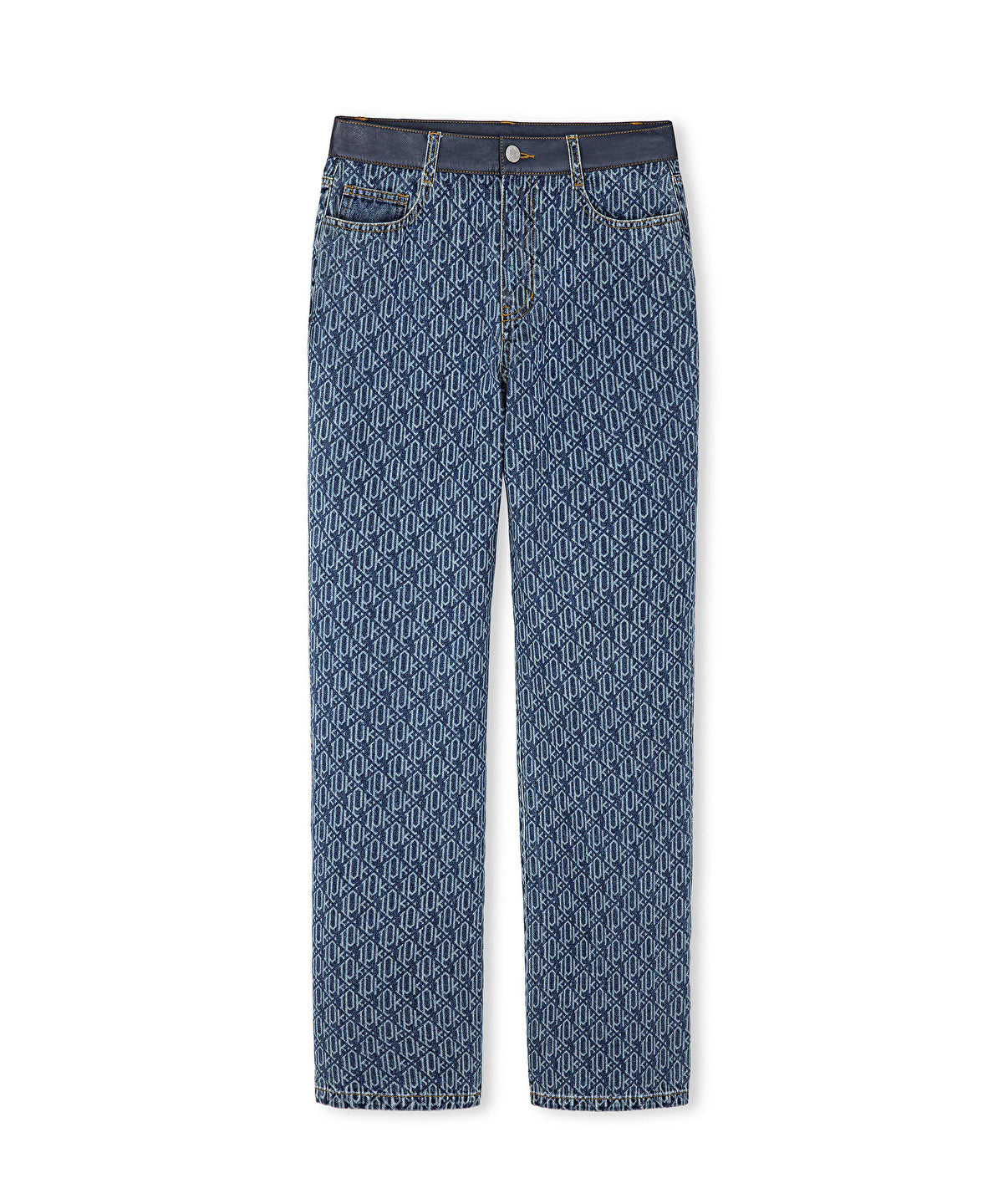 Zoomed Monogram Printed Jeans