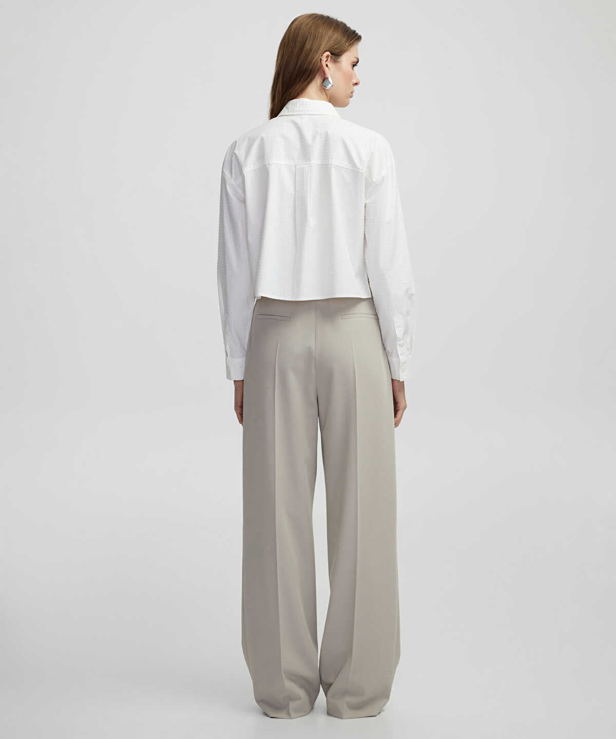 Rhinestone Poplin Shirt