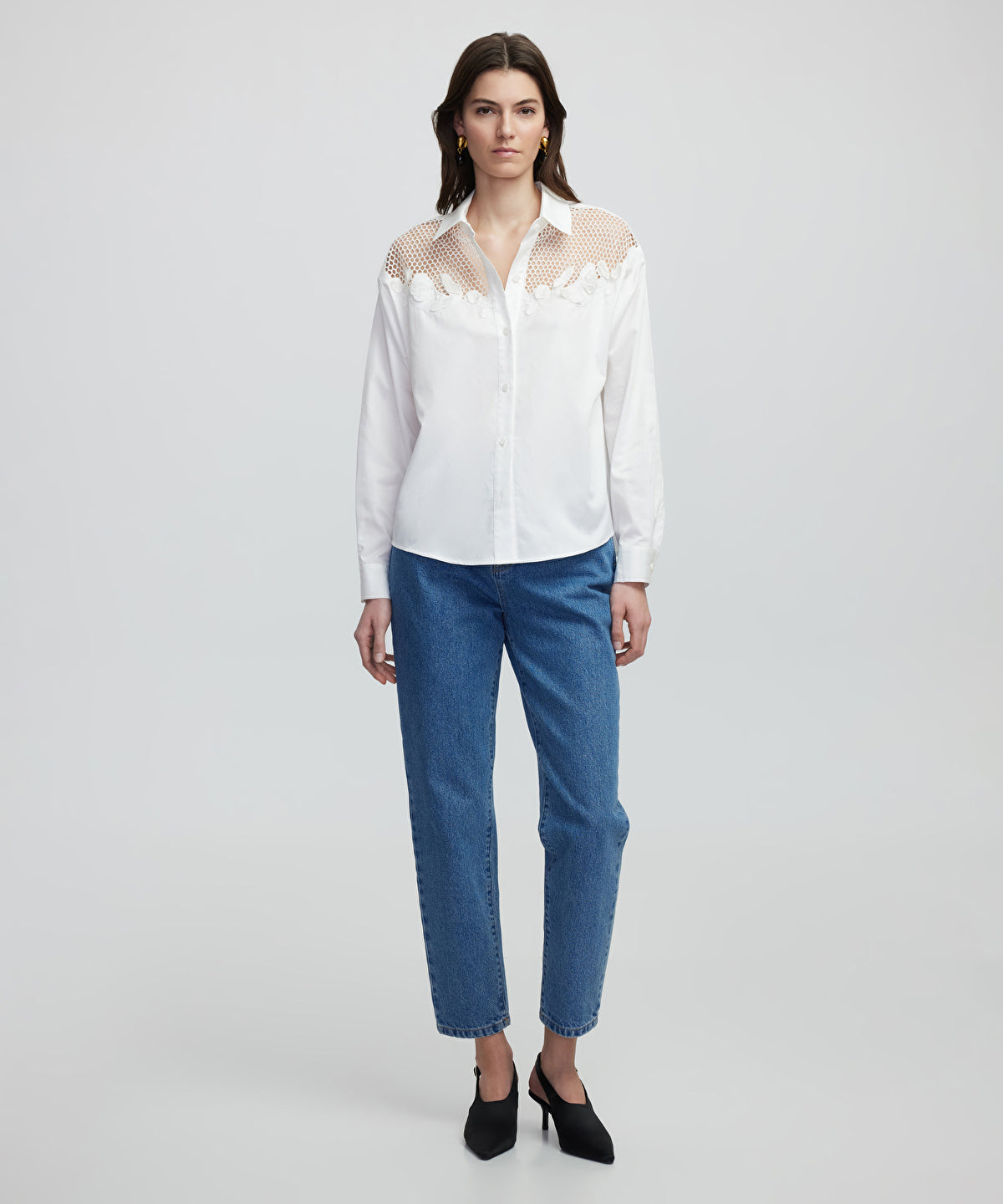 Zoomed Embroidered Poplin Shirt