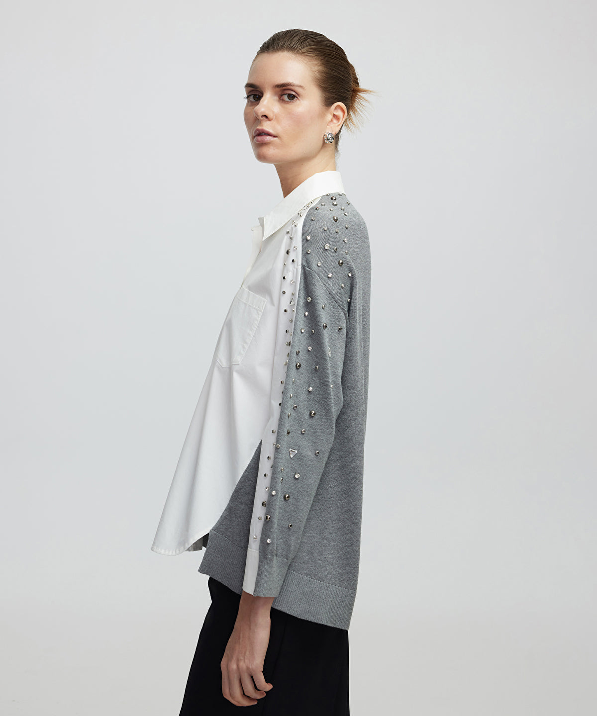 Zoomed Mixed Media Shirt
