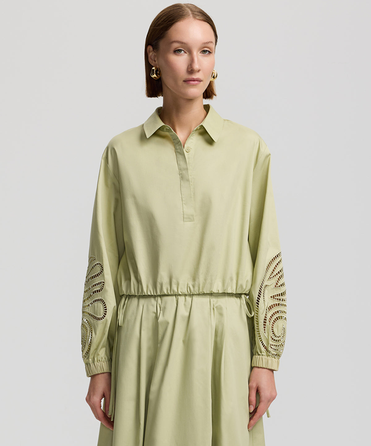 Zoomed Shirt With Elasticated Hem