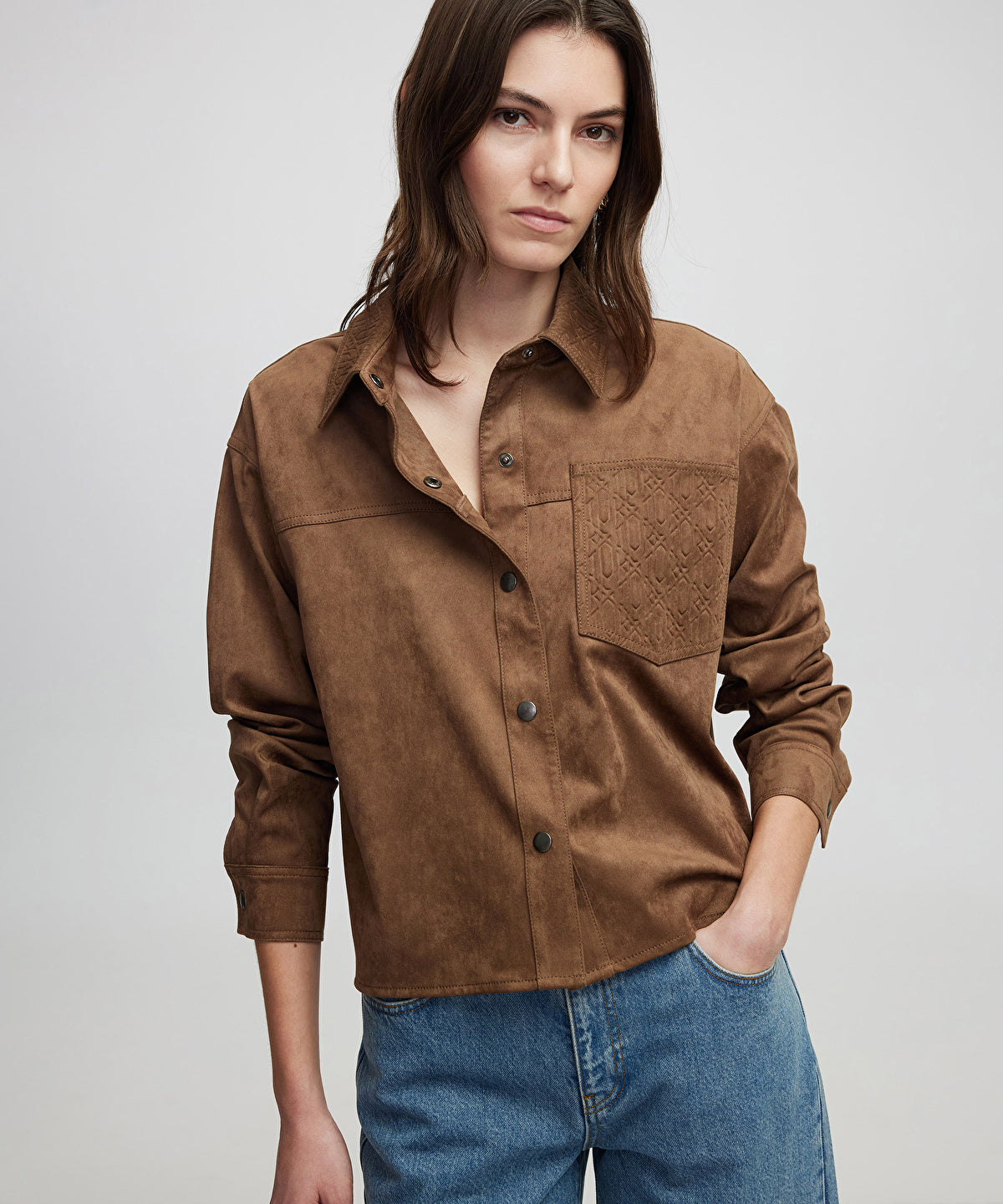Zoomed Monogram Detailed Shirt