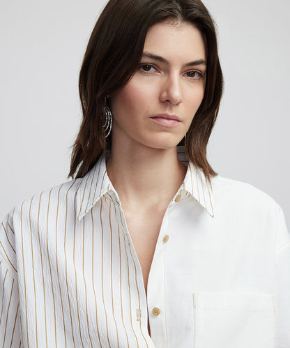 Asymmetrical Striped Shirt