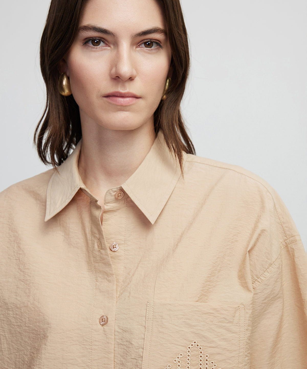 Zoomed Monogram Embroidered Shirt