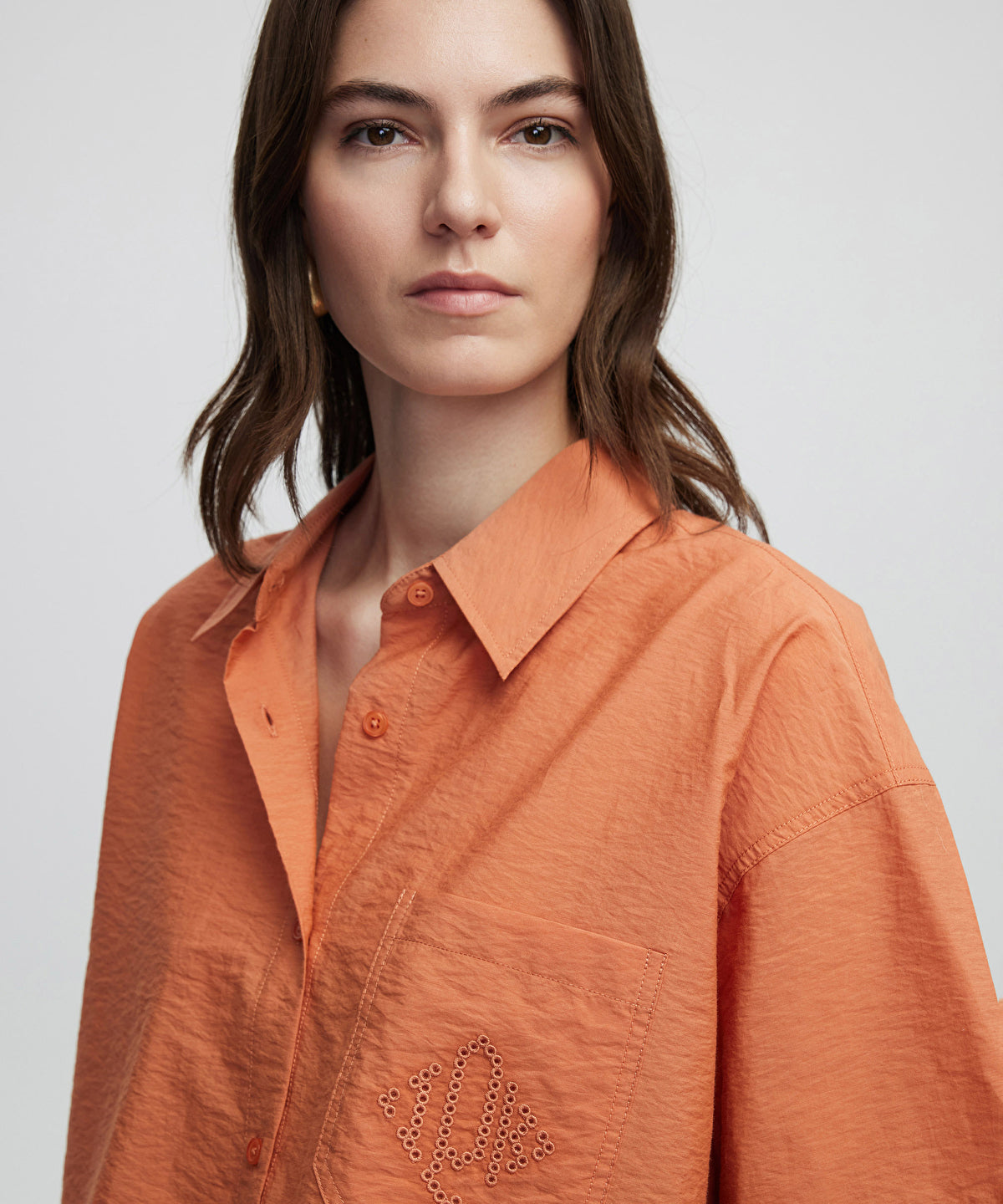 Zoomed Monogram Embroidered Shirt