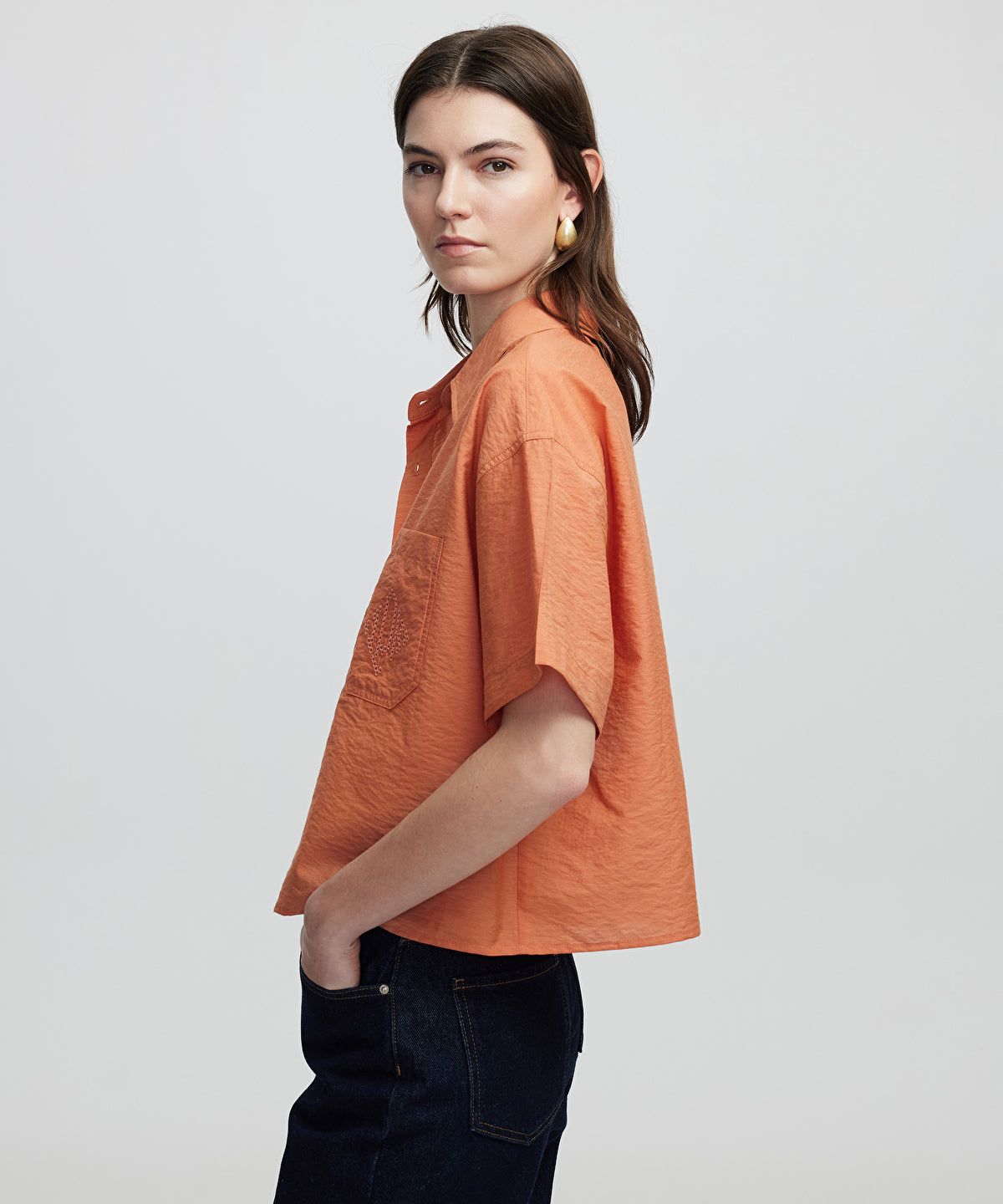 Zoomed Monogram Embroidered Shirt