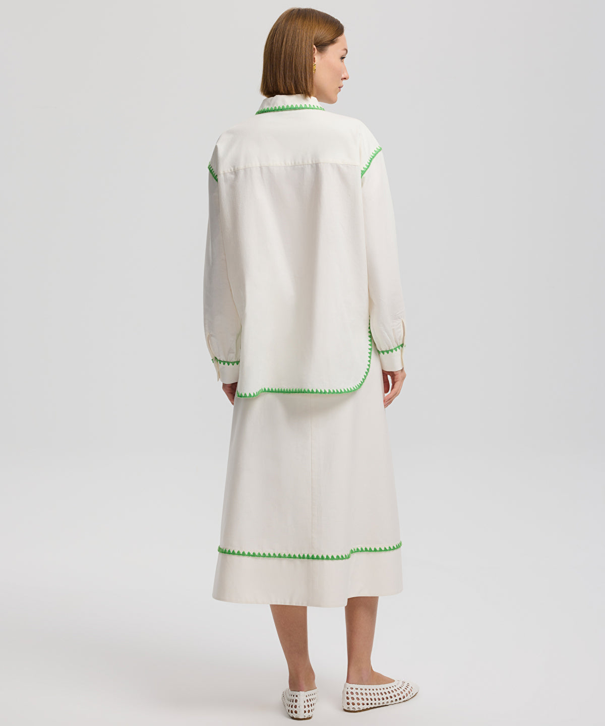 Zoomed Embroidered Poplin Shirt