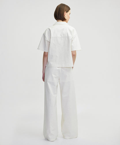 Flower Appliqued Shirt