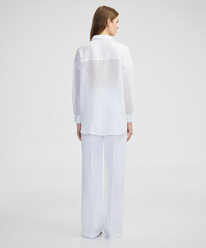 Relaxed Fit Linen Shirt 