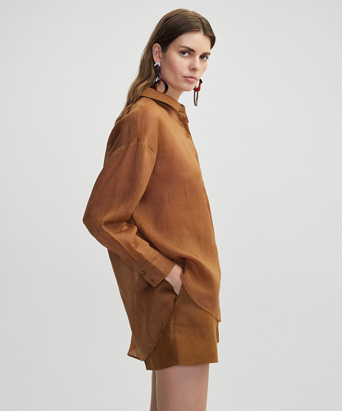 Relaxed Fit Linen Shirt 
