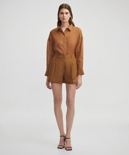 Relaxed Fit Linen Shirt 