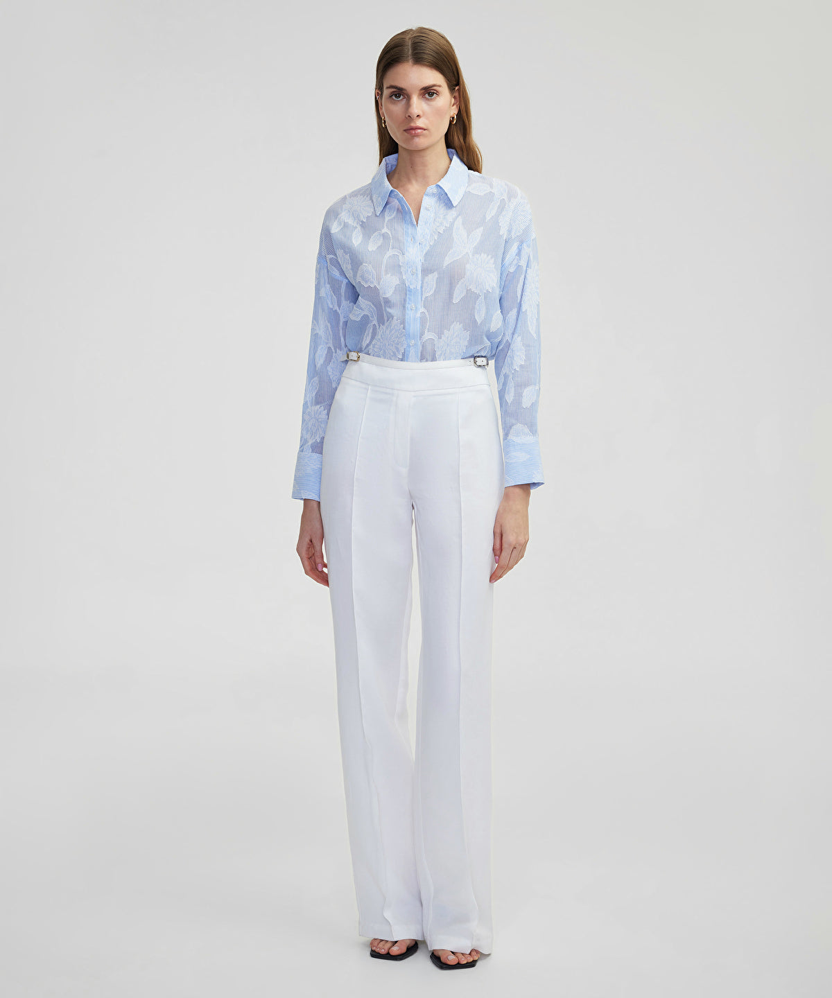 Drop Shoulder Floral Shirt